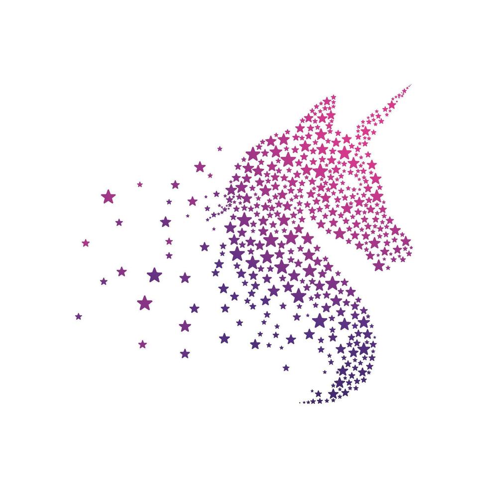 licorne logo icône illustration vectorielle vecteur