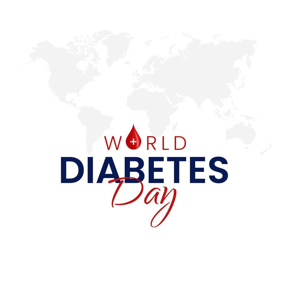 publication sur les réseaux sociaux de la journée mondiale du diabète vecteur