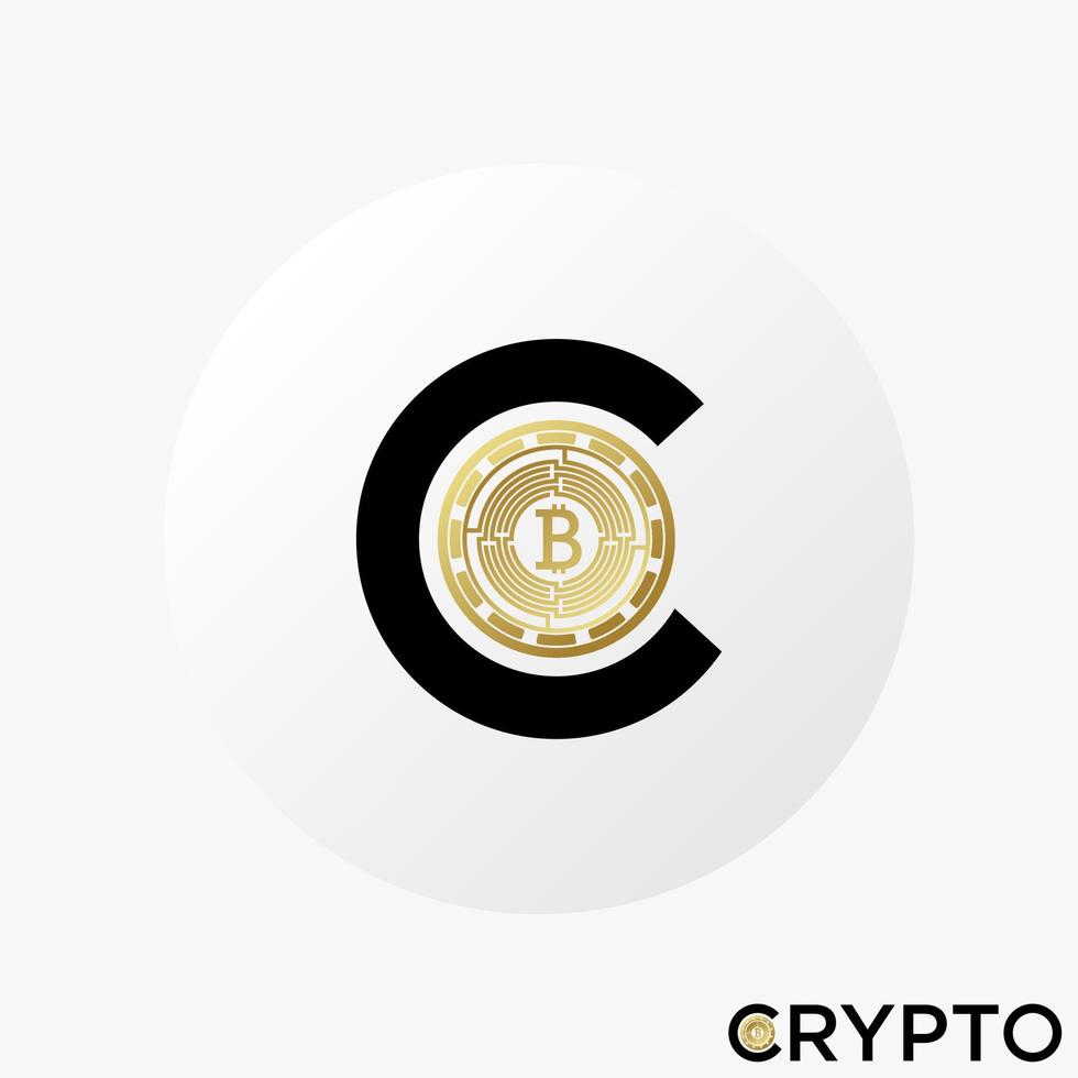 simple et unique lettre ou mot c et b police comme image de pièce de monnaie crypto icône graphique logo design concept abstrait vecteur stock. peut être utilisé comme symbole lié au commerce ou à l'argent