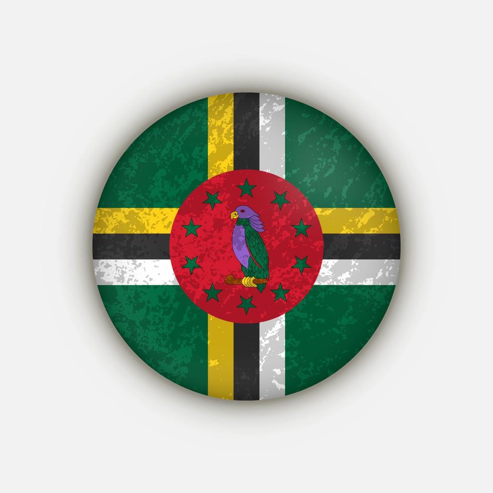 pays dominique. drapeau de la dominique. illustration vectorielle. vecteur