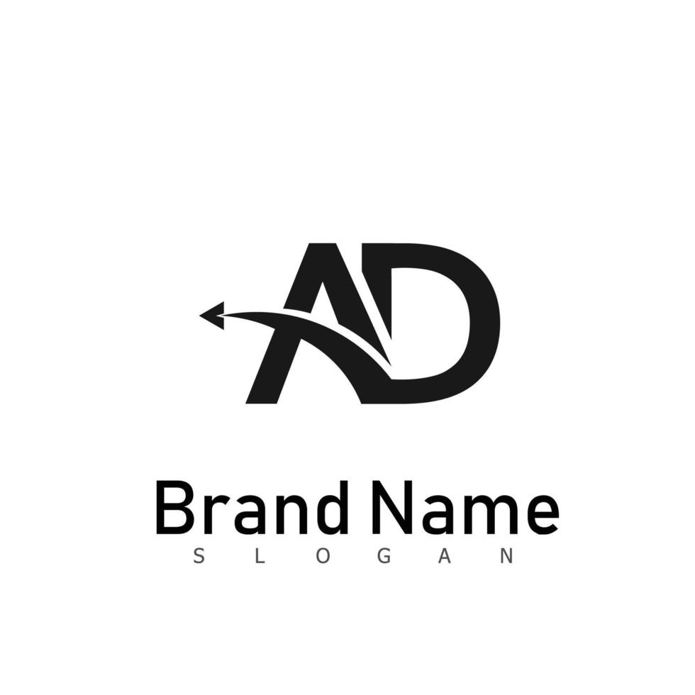 symbole de conception de logo publicitaire vecteur