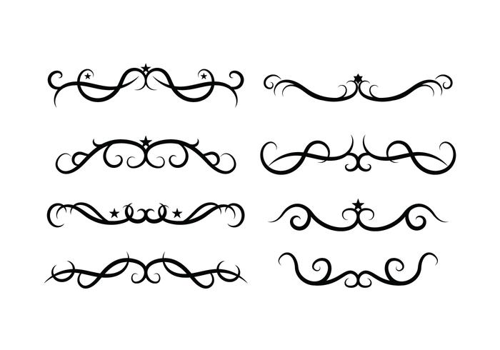 Scrollwork ornement Pack Vector