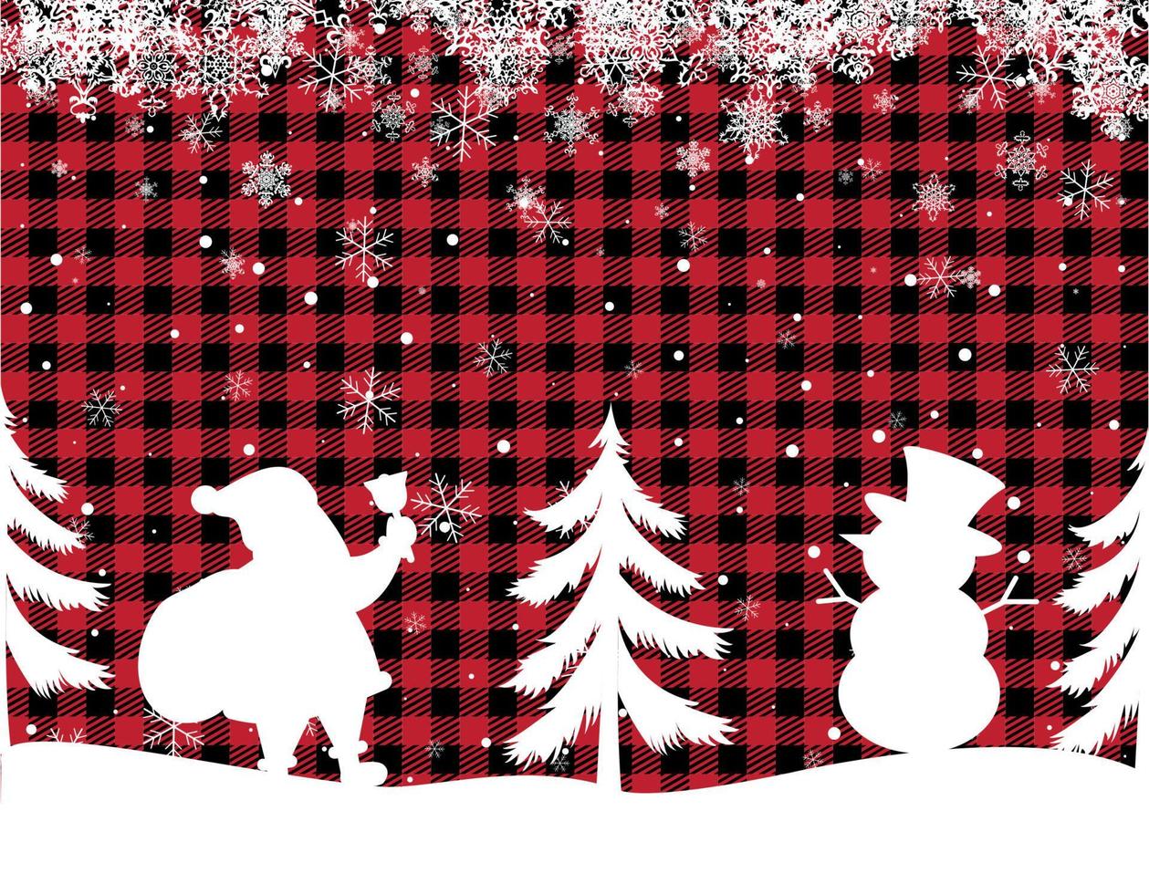 motif de noël et du nouvel an au plaid de buffle. fond festif pour la conception et l'impression esp10 vecteur