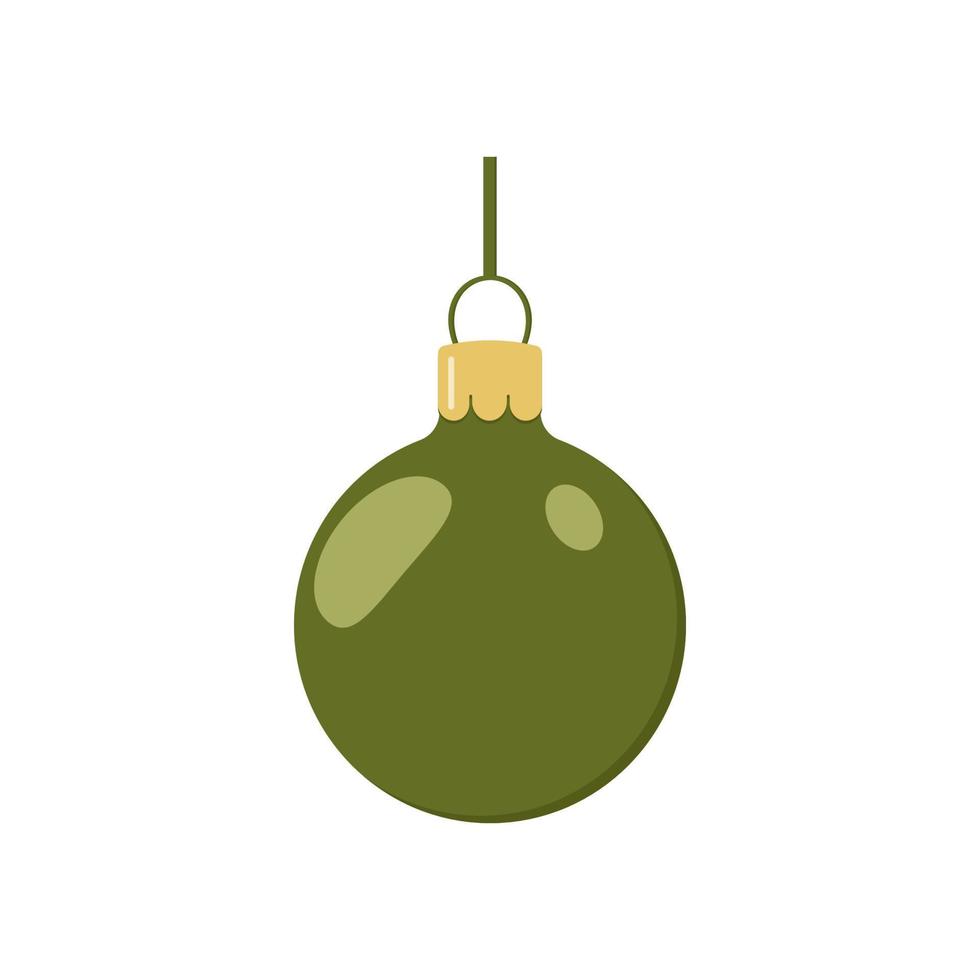 Noël, super design pour n'importe quel usage. illustration vectorielle de la célébration. balle verte vecteur