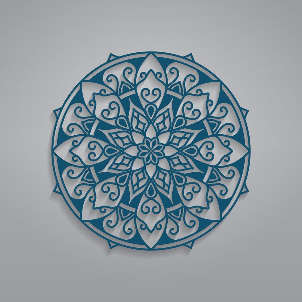 mandala ornemental, cercle décoratif, dessin vectoriel