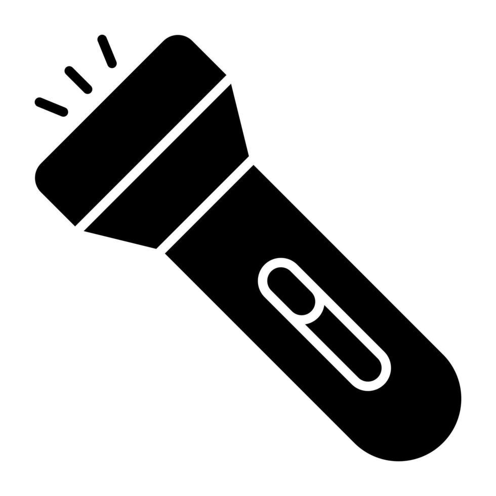 icône de conception de glyphe de torche vecteur