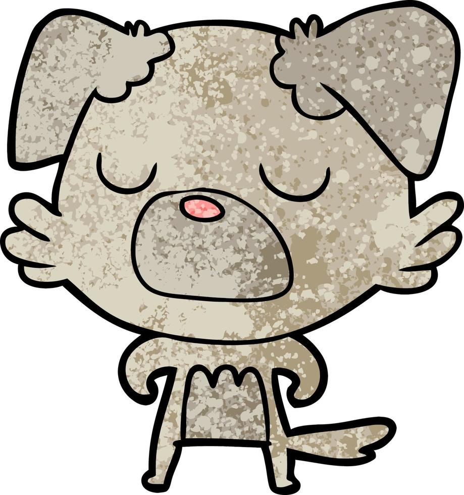 personnage de chien de vecteur dans le style de dessin animé