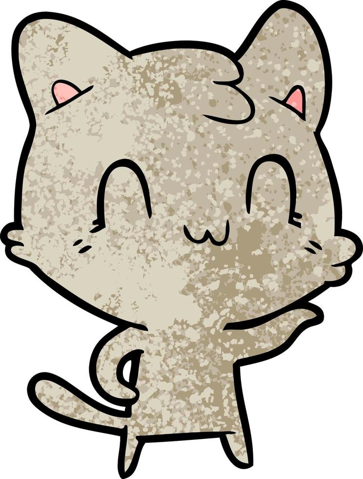 personnage de chat de vecteur en style cartoon