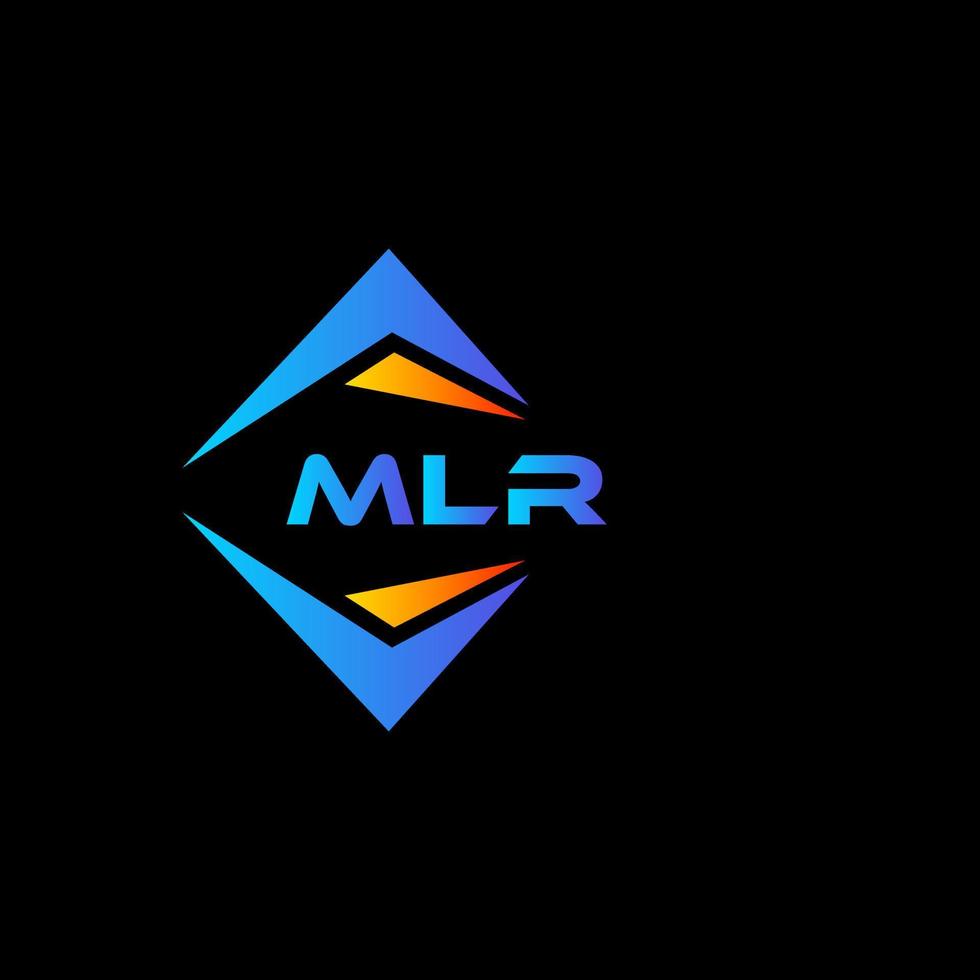 création de logo de technologie abstraite mlr sur fond noir. concept de logo de lettre initiales créatives mlr. création de logo de technologie abstraite mlr sur fond noir. concept de logo lettre initiales créatives mlr. vecteur