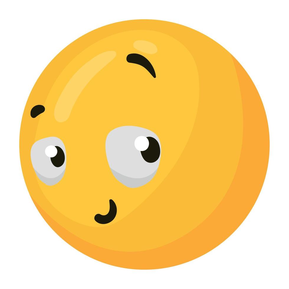emoji timide style 3d vecteur
