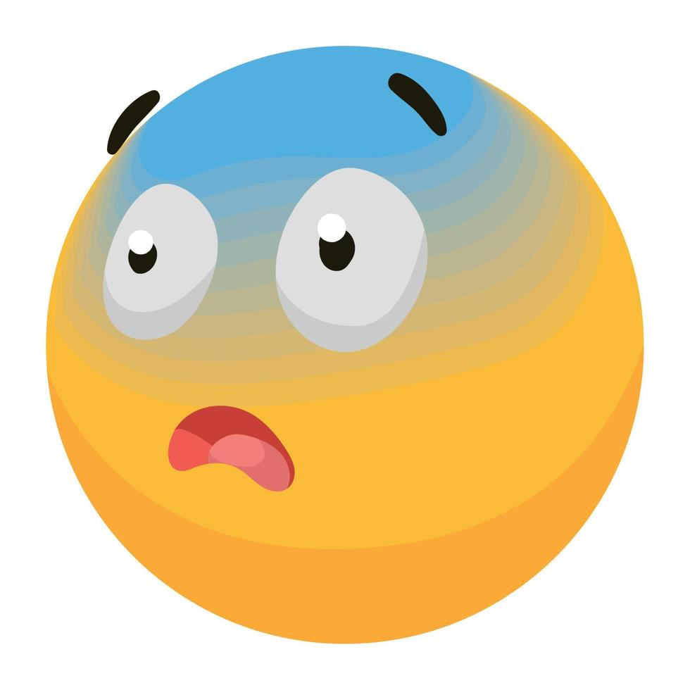 emoji malade style 3d vecteur