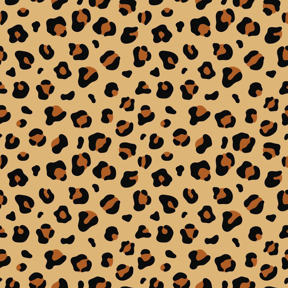 illustration vectorielle de motif léopard sans soudure vecteur