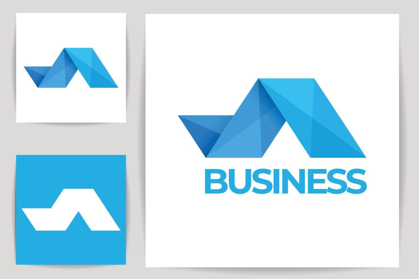 modèle de conception de logo d'entreprise simple, concept unique avec fond blanc, meilleur modèle de marque de logo d'entreprise créative, style moderne numérique. concept de design minimal et abstrait un logo de lettre. vecteur