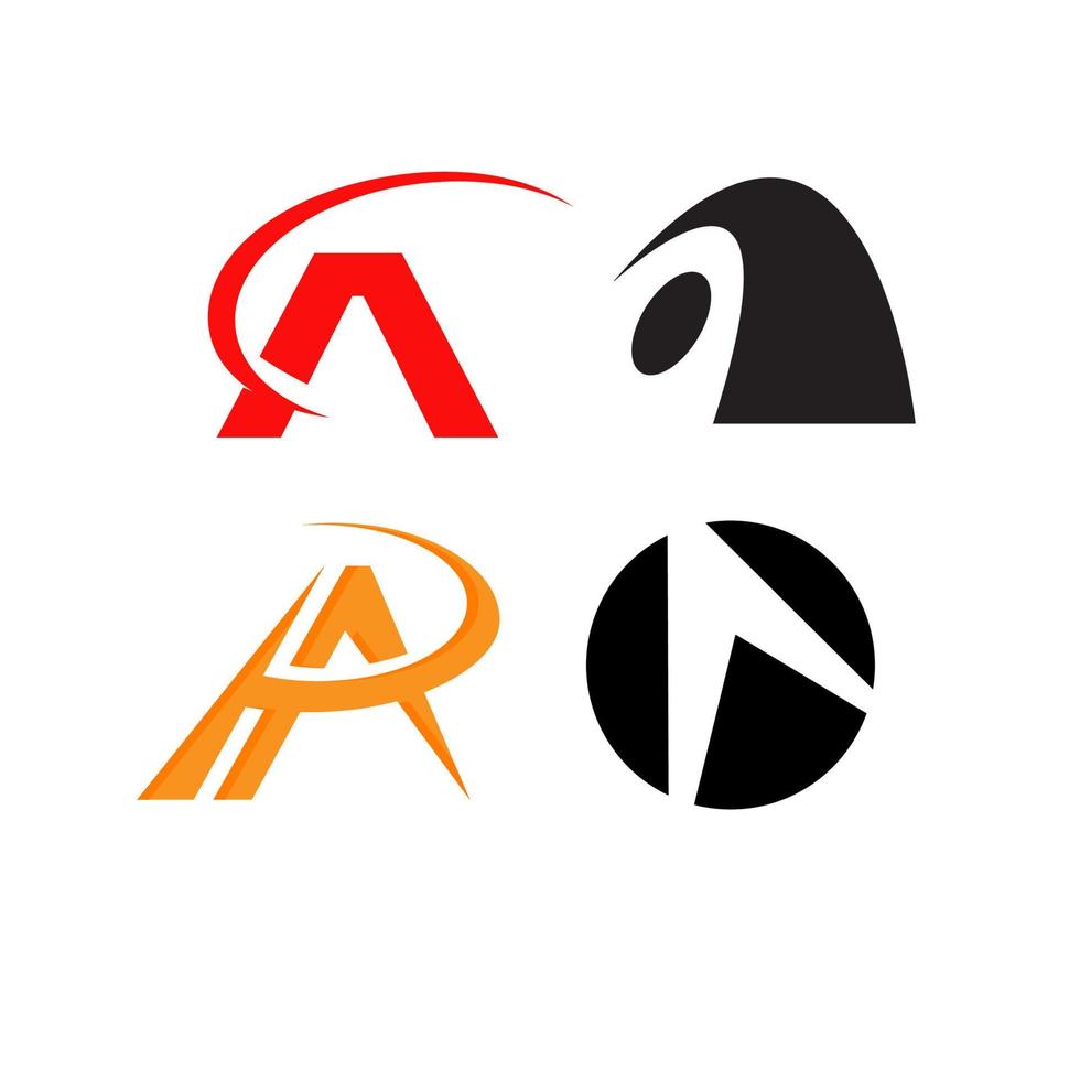 lettre a logos un logo triangle moderne inspirations vectorielles vecteur