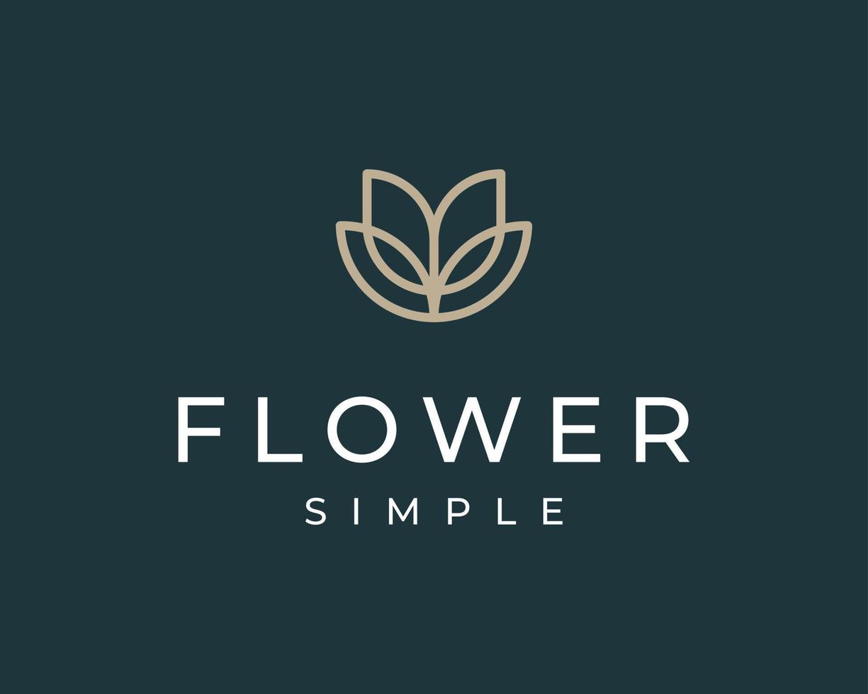 fleur floral fleur fleur lotus lys naturel beau chic élégant création de logo vectoriel