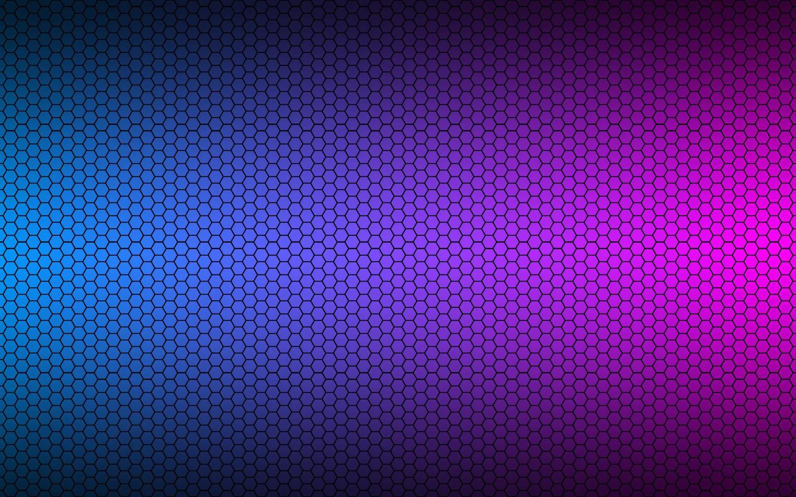arrière-plan géométrique bleu et rose haute résolution moderne avec grille polygonale. motif hexagonal métallique noir abstrait. illustration vectorielle simple vecteur