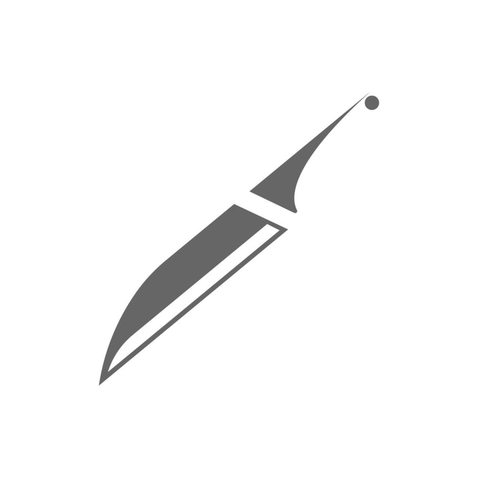 illustration de conception de logo icône couteau vecteur