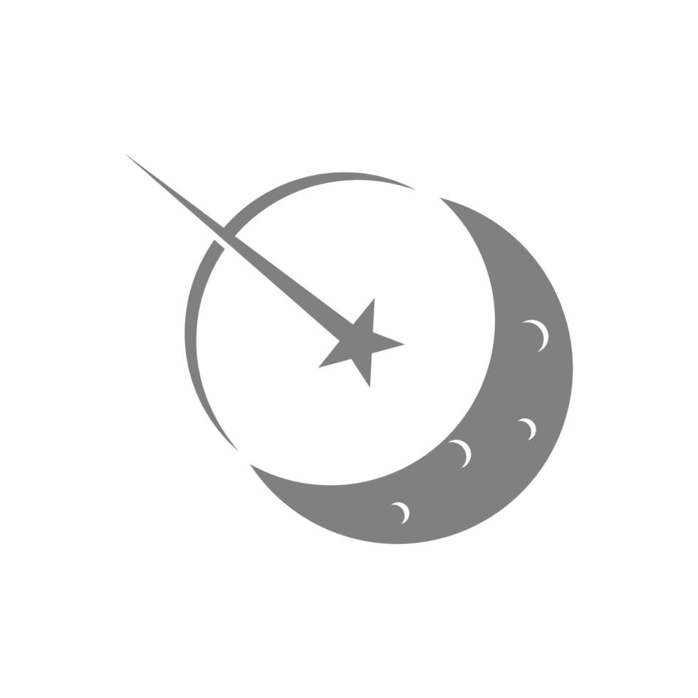 création d'icône logo lune vecteur