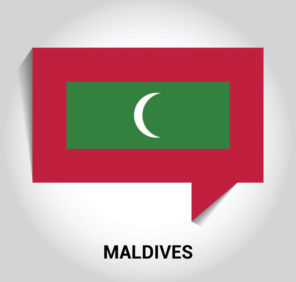vecteur de conception du drapeau des maldives
