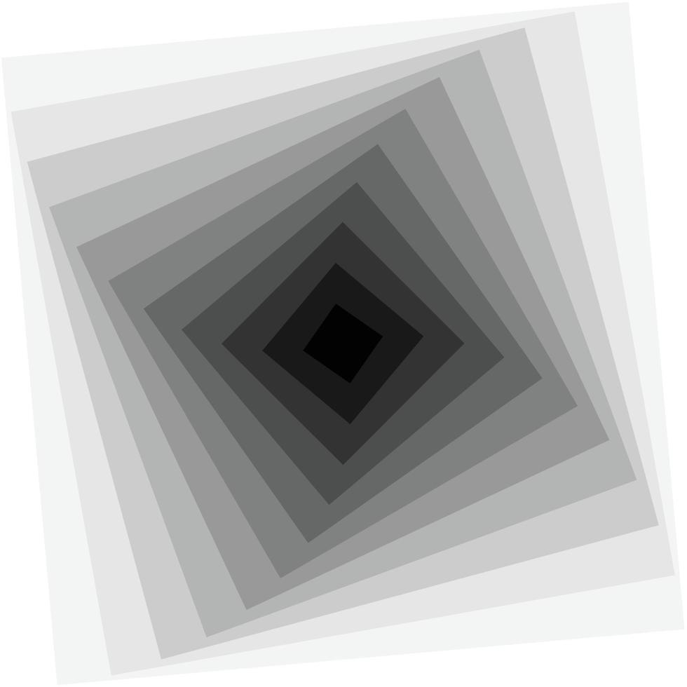 conception optique de carrés concentriques blancs gris noirs vecteur