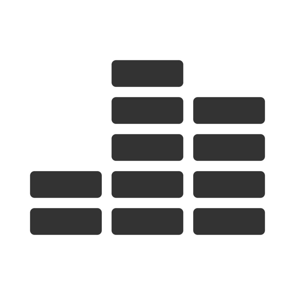 symbole audio icône noir et blanc vecteur