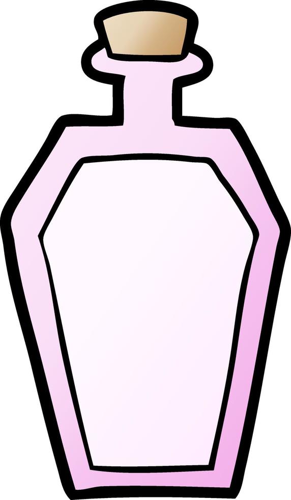 bouteille de parfum de dessin animé vecteur