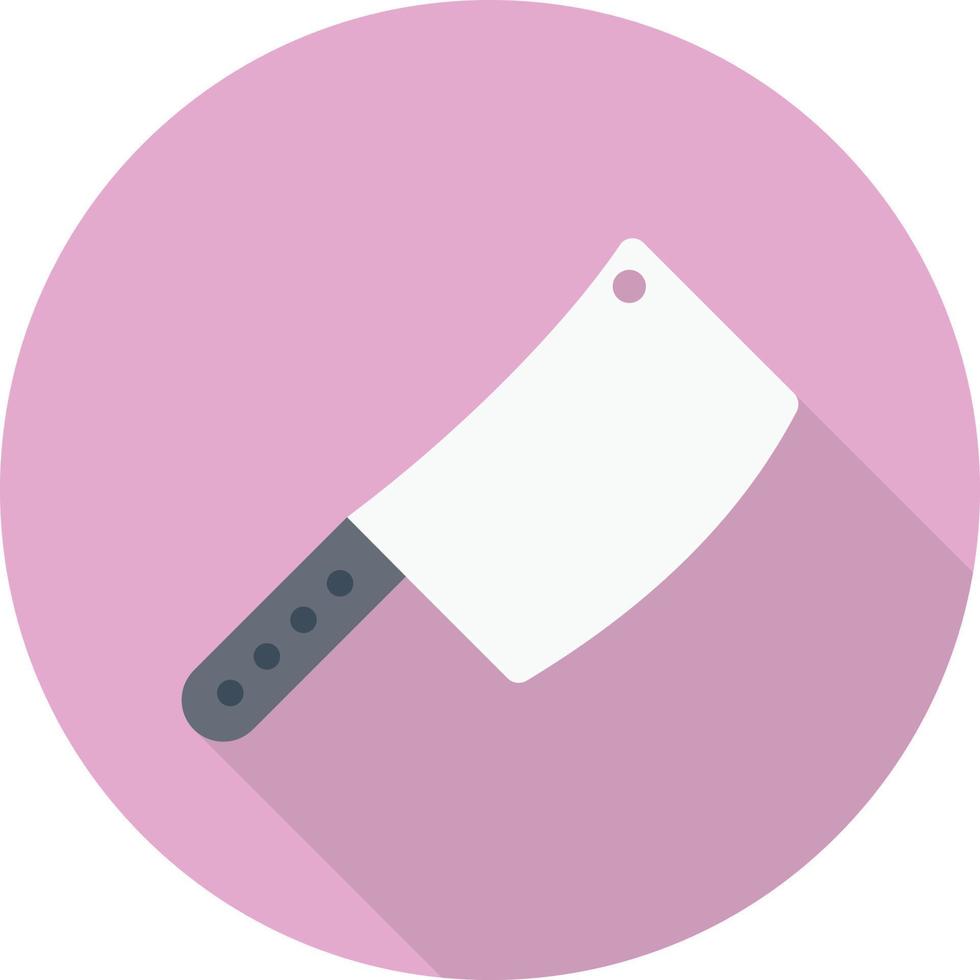 illustration vectorielle de couteau de boucher sur fond. symboles de qualité premium. icônes vectorielles pour le concept et la conception graphique. vecteur