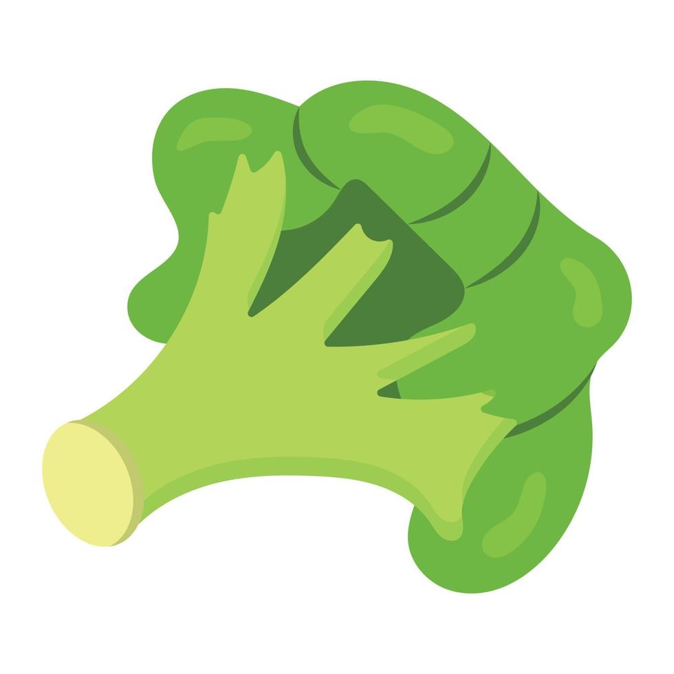 illustration vectorielle de brocoli sur fond.symboles de qualité premium.icônes vectorielles pour le concept et la conception graphique. vecteur