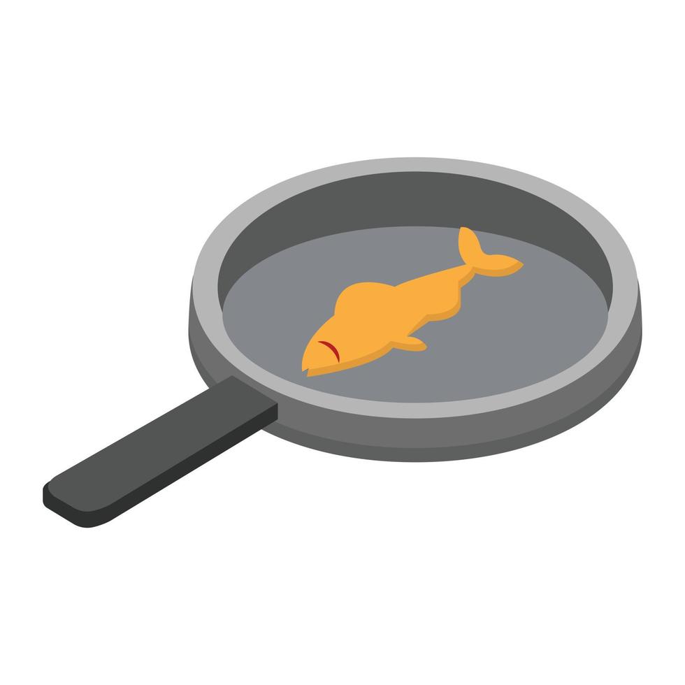 illustration vectorielle de casserole de poisson sur fond.symboles de qualité premium.icônes vectorielles pour le concept et la conception graphique. vecteur