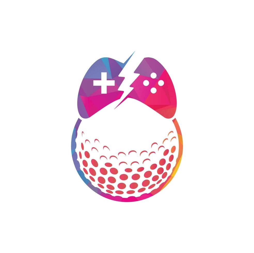 modèle de conception de logo de jeu de golf. élément de conception de logo icône jeu de golf vecteur