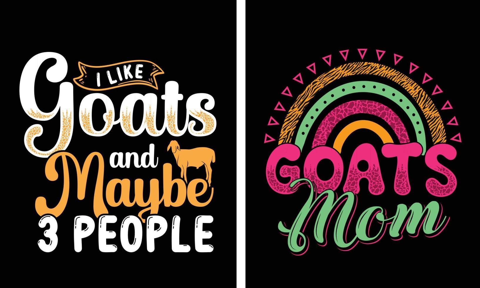 conception de t-shirts fête des mères maman chèvre vecteur