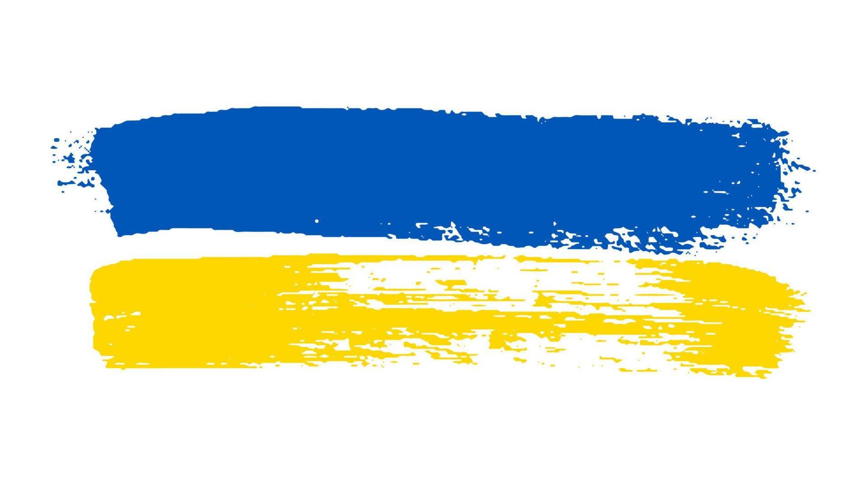 drapeau national ukrainien dans le style grunge vecteur