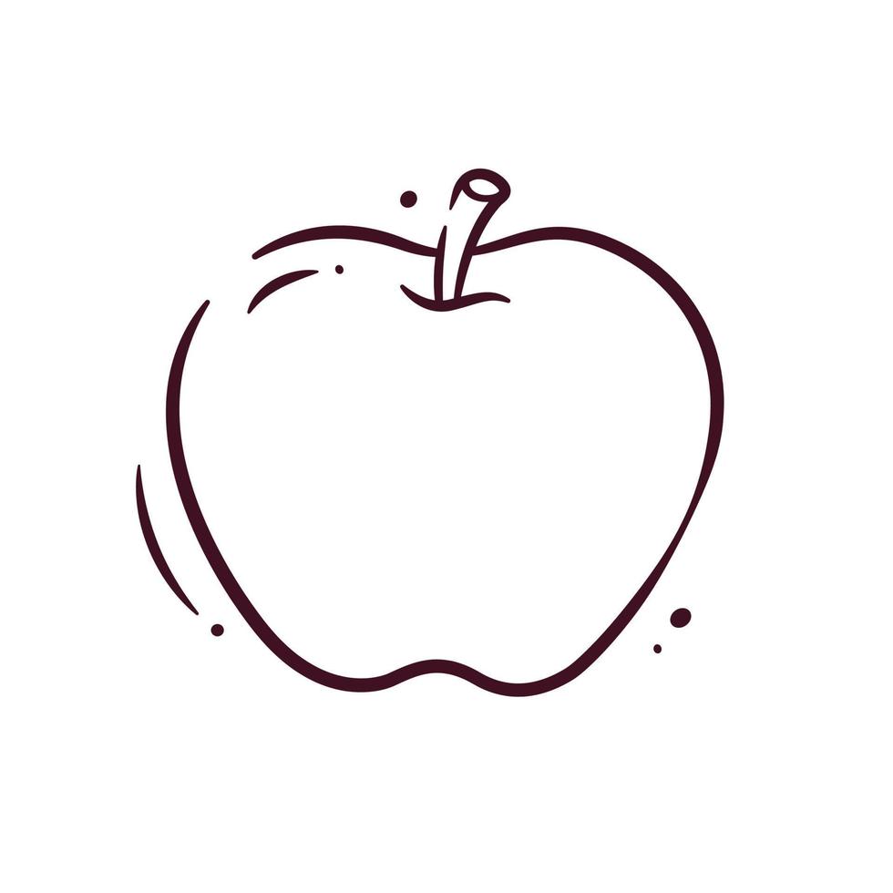illustration graphique vectoriel de pomme