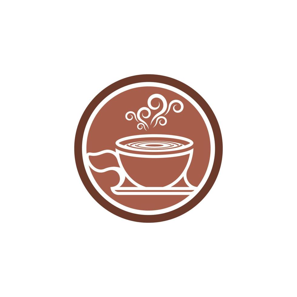 modèle de logo de tasse à café vecteur