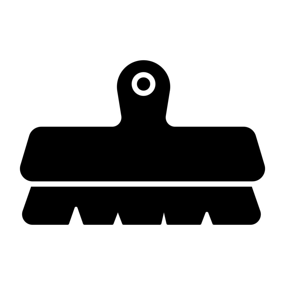 icône de conception unique de brosse à balai vecteur
