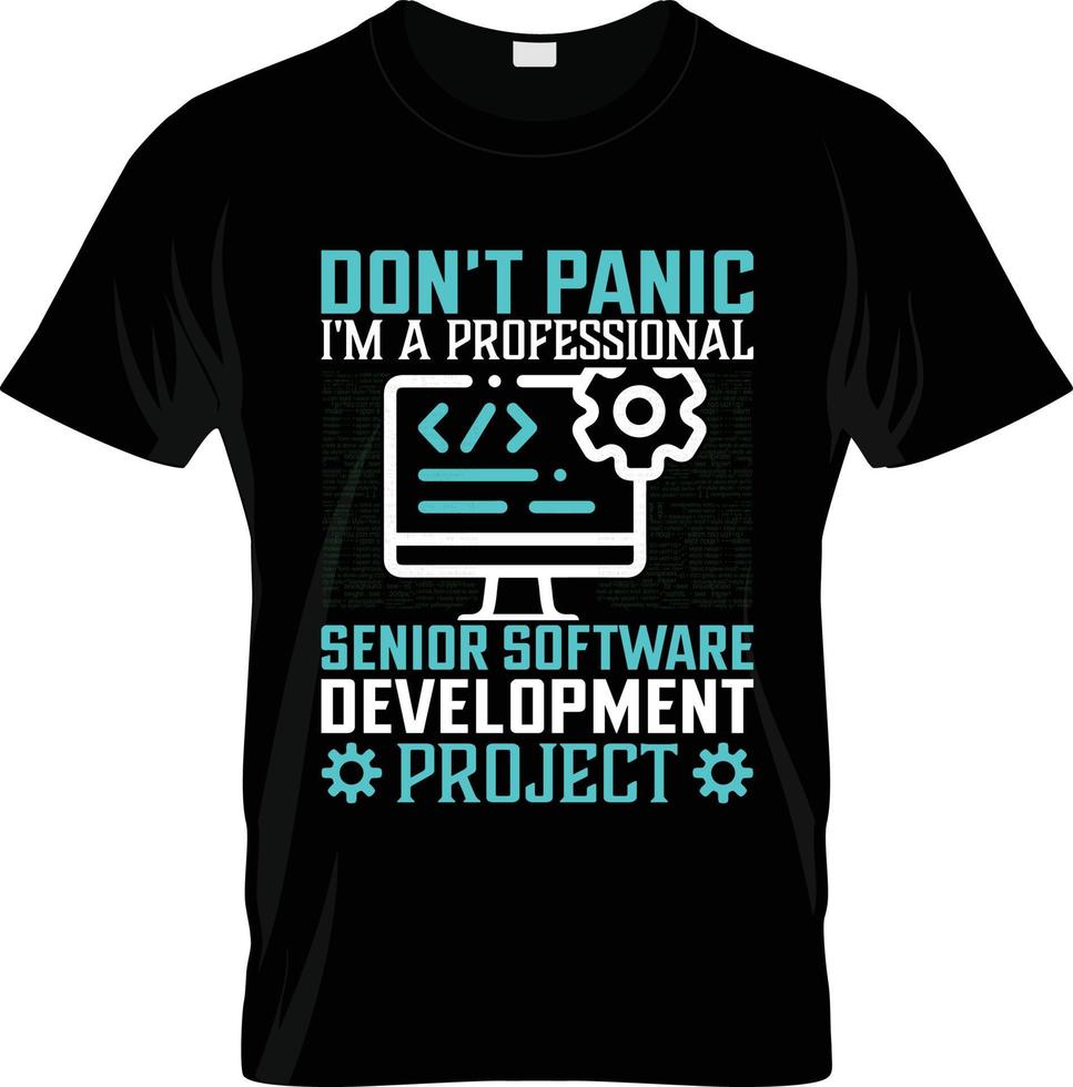 conception de t-shirt de développeur de logiciel, slogan de t-shirt de développeur de logiciel et conception de vêtements, typographie de développeur de logiciel, vecteur de développeur de logiciel, illustration de développeur de logiciel