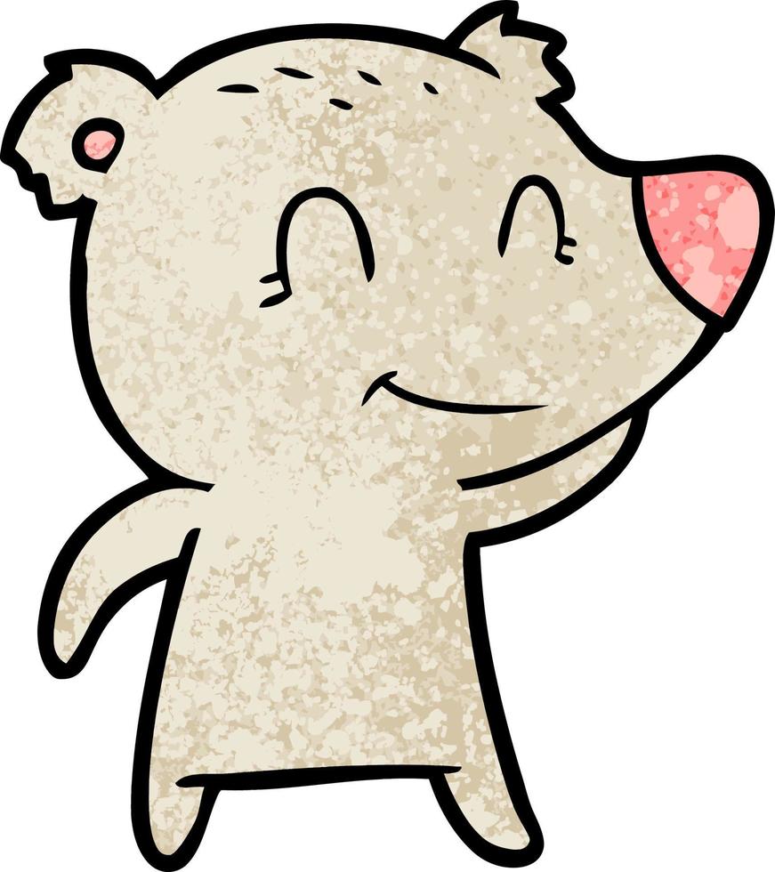 personnage d'ours de vecteur en style cartoon