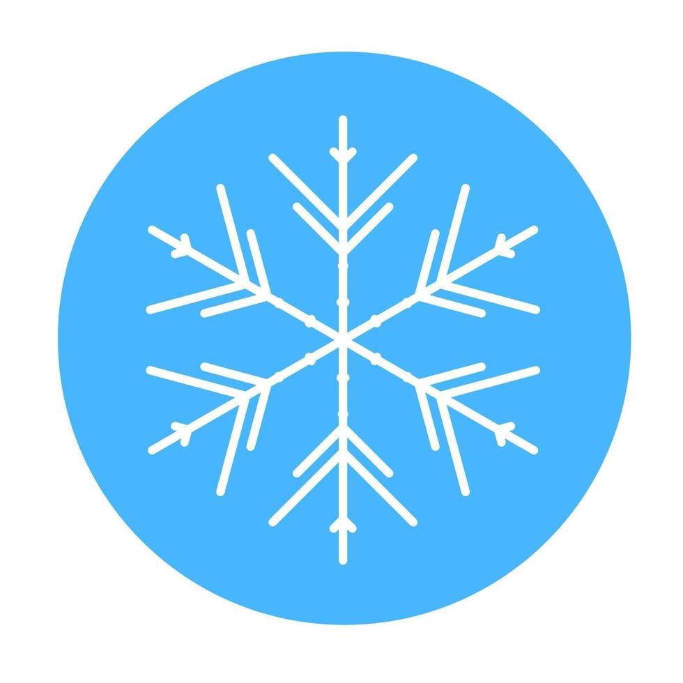 icône de vecteur hiver flocon de neige. illustration pour le web