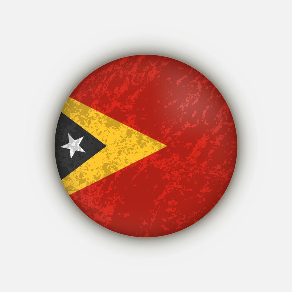 pays Timor oriental. drapeau du Timor oriental. illustration vectorielle. vecteur