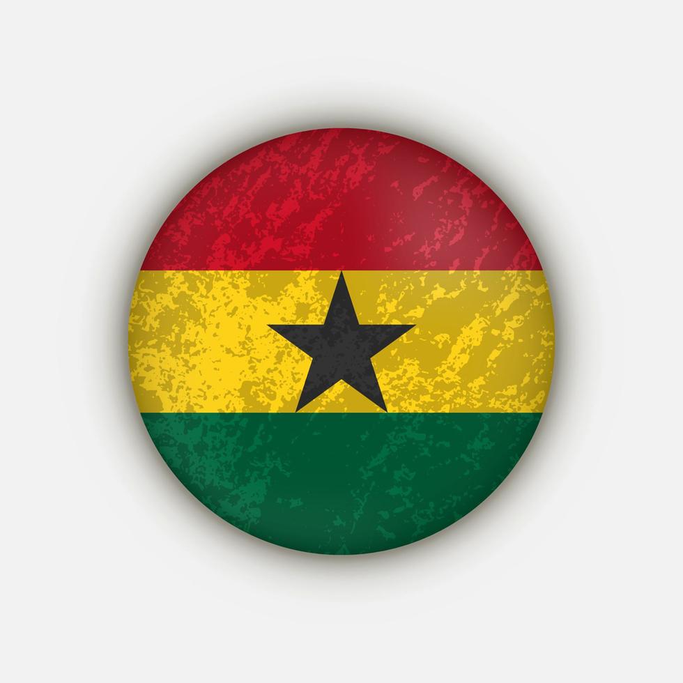 pays ghana. drapeau ghanéen. illustration vectorielle. vecteur
