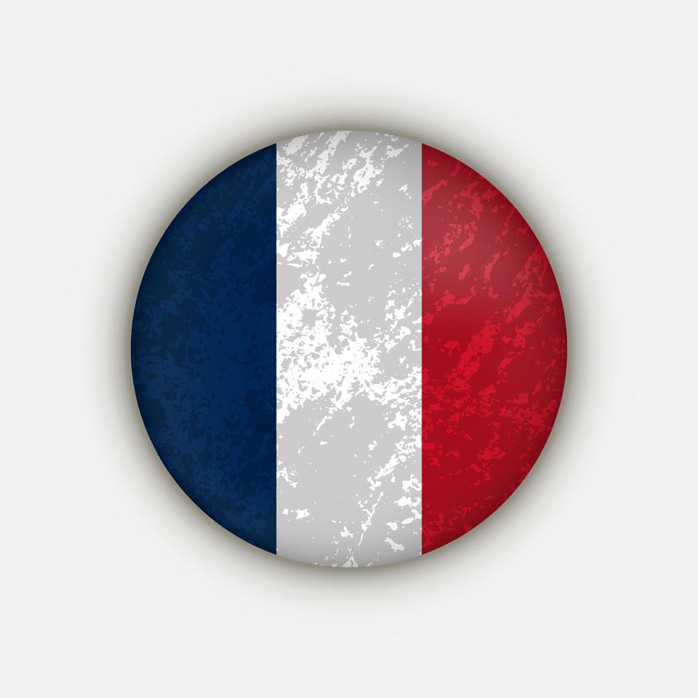 pays France. drapeau français. illustration vectorielle. vecteur