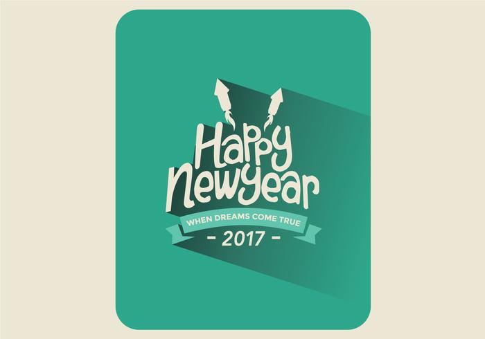 Bonne Vector New Year Card