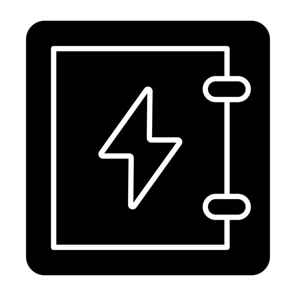 icône du design moderne du panneau électrique vecteur