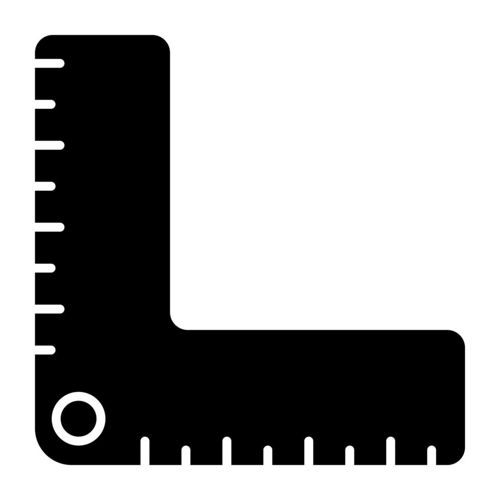 icône de conception solide de l échelle vecteur