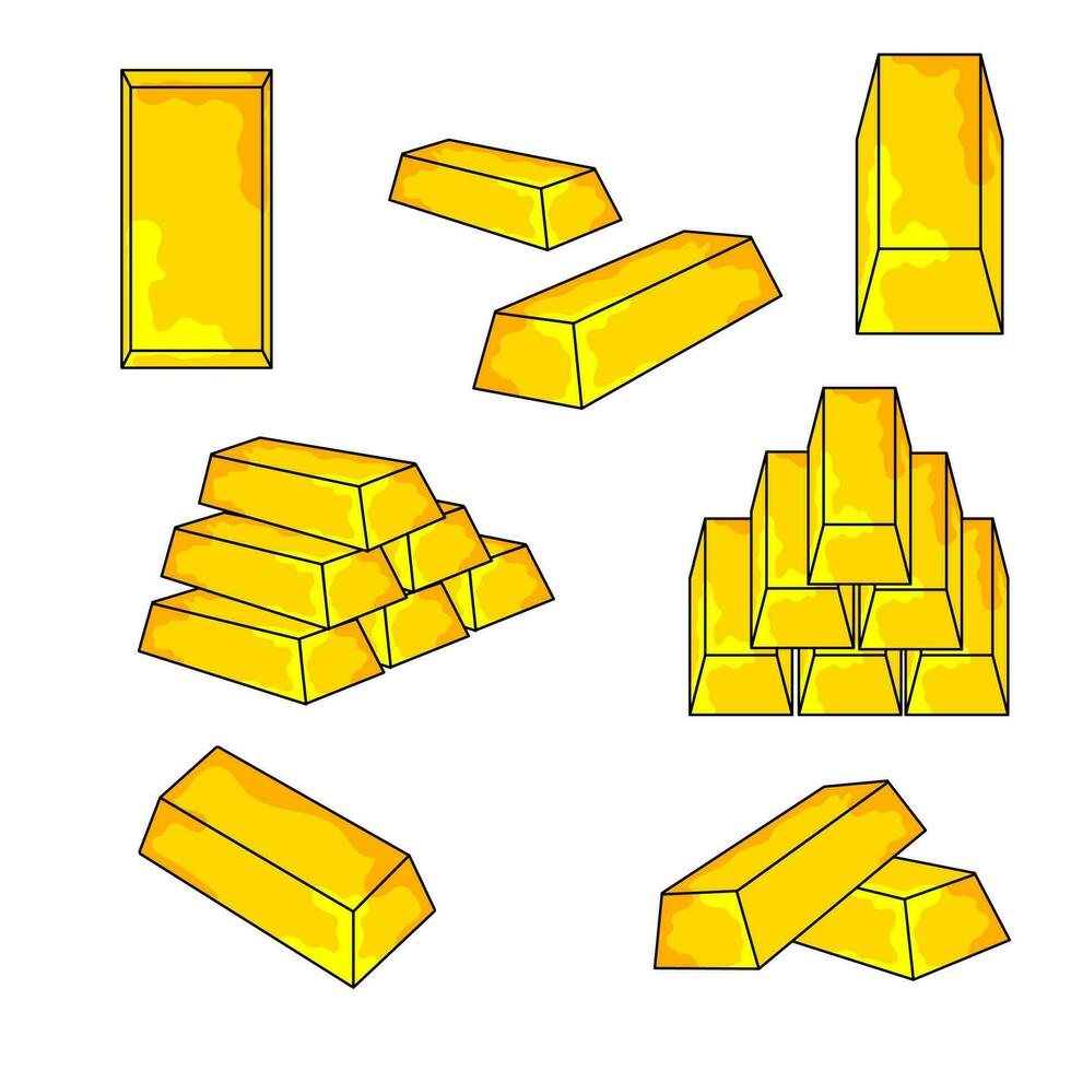 barre d'or icône plate bon pour bon pour le contenu multimédia sosial, arrière-plan abstrait, papier peint, impression, maquette, vecteur