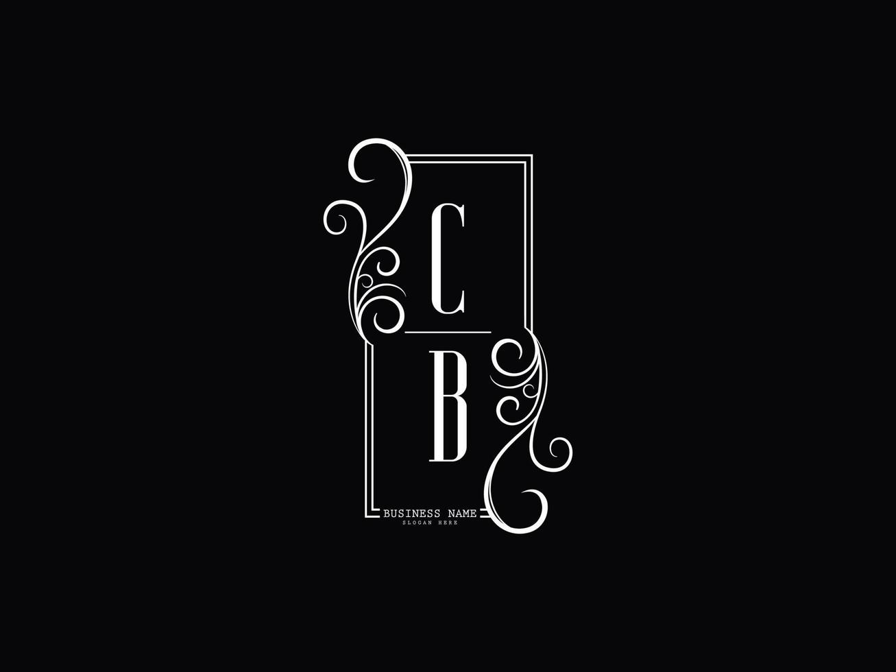 logo de luxe lettre cb, création d'icône logo premium cb bc vecteur