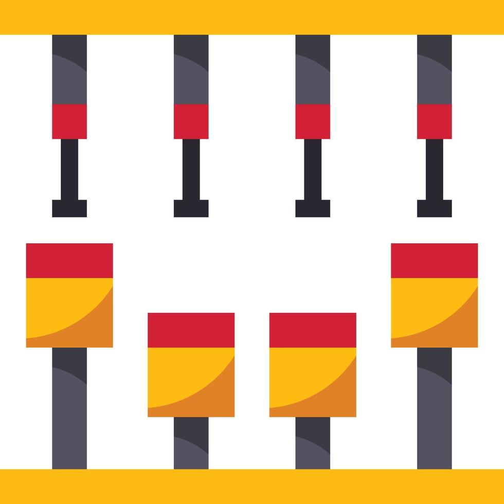 partie de démarrage du moteur - icône plate vecteur