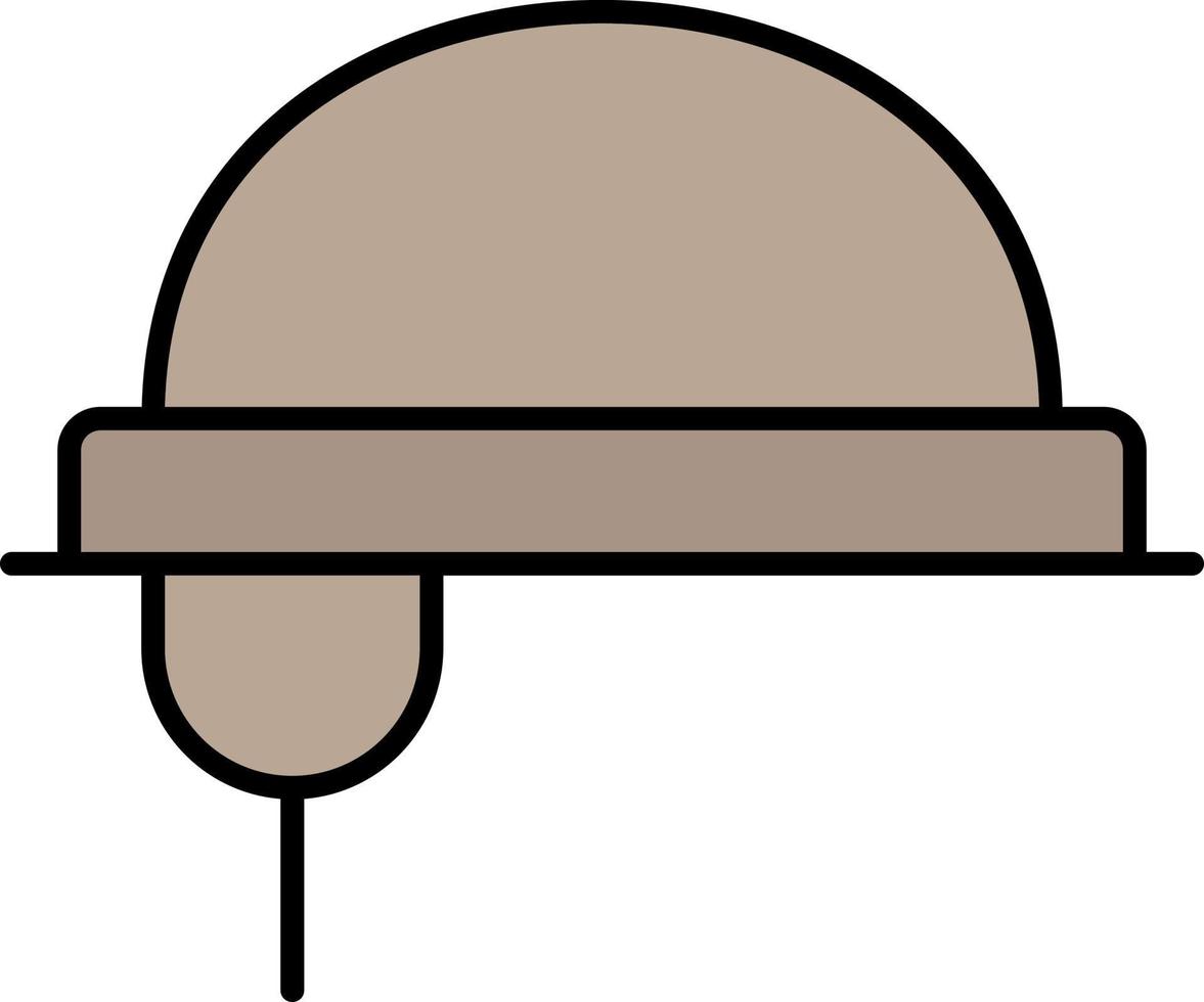 icône de couleur de casque vecteur