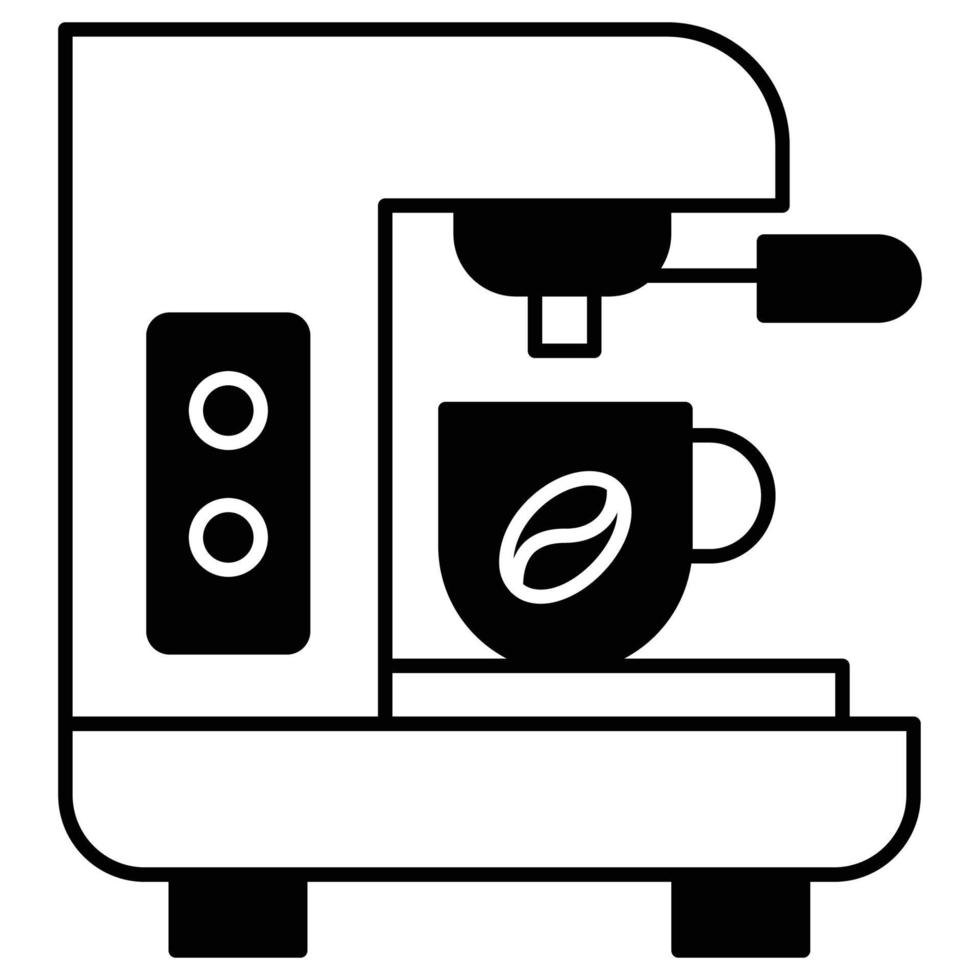 machine à café qui peut facilement éditer ou modifier vecteur