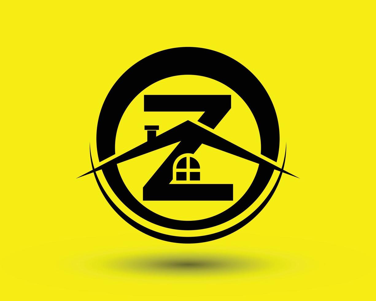 lettre abstraite z avec vecteur premium logo immobilier